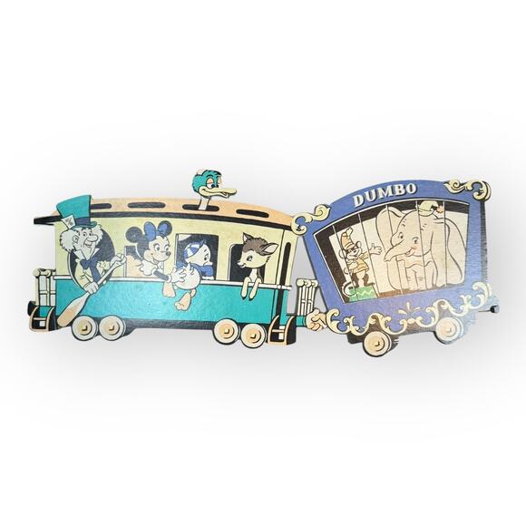 Vintage 1960's Walt Disney Wall Decor Train Mickey 4 PCs - Picture 9 of 12